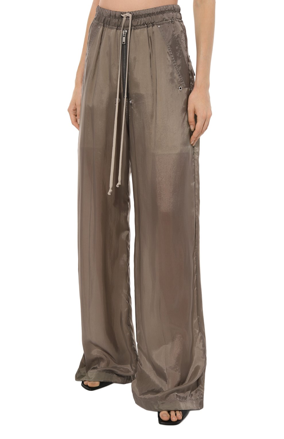Брюки RICK OWENS серого цвета по цене 75250 руб., арт. RP01D2361, фото 3 Брюки RICK OWENS, арт. RP01D2361, фото 3