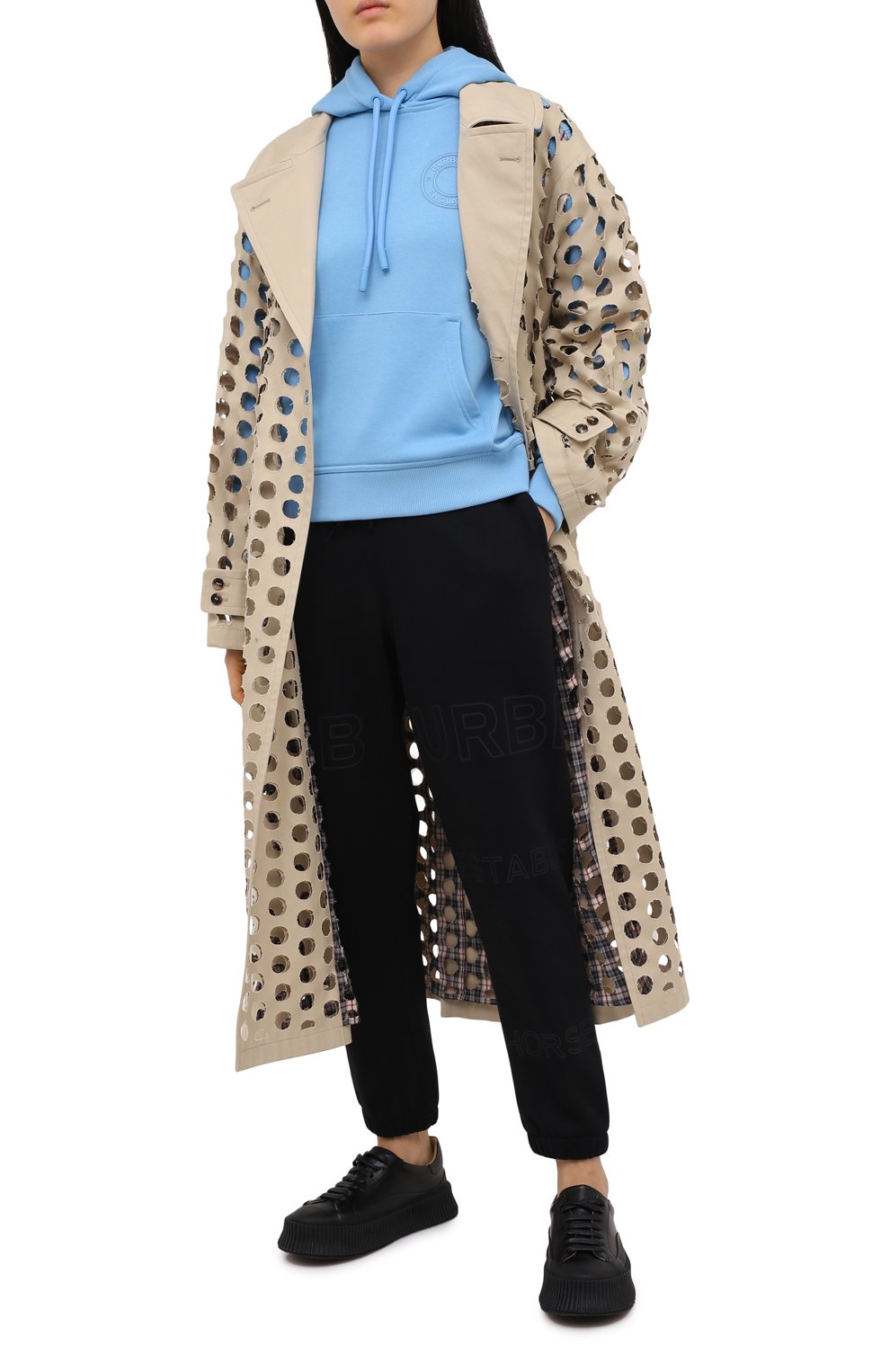 Хлопковое худи BURBERRY, арт. 8035981, фото 2