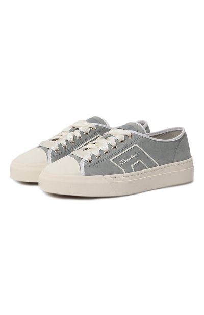 Замшевые кеды SANTONI, арт. WBGT61126PNNTUELZ29, фото 1