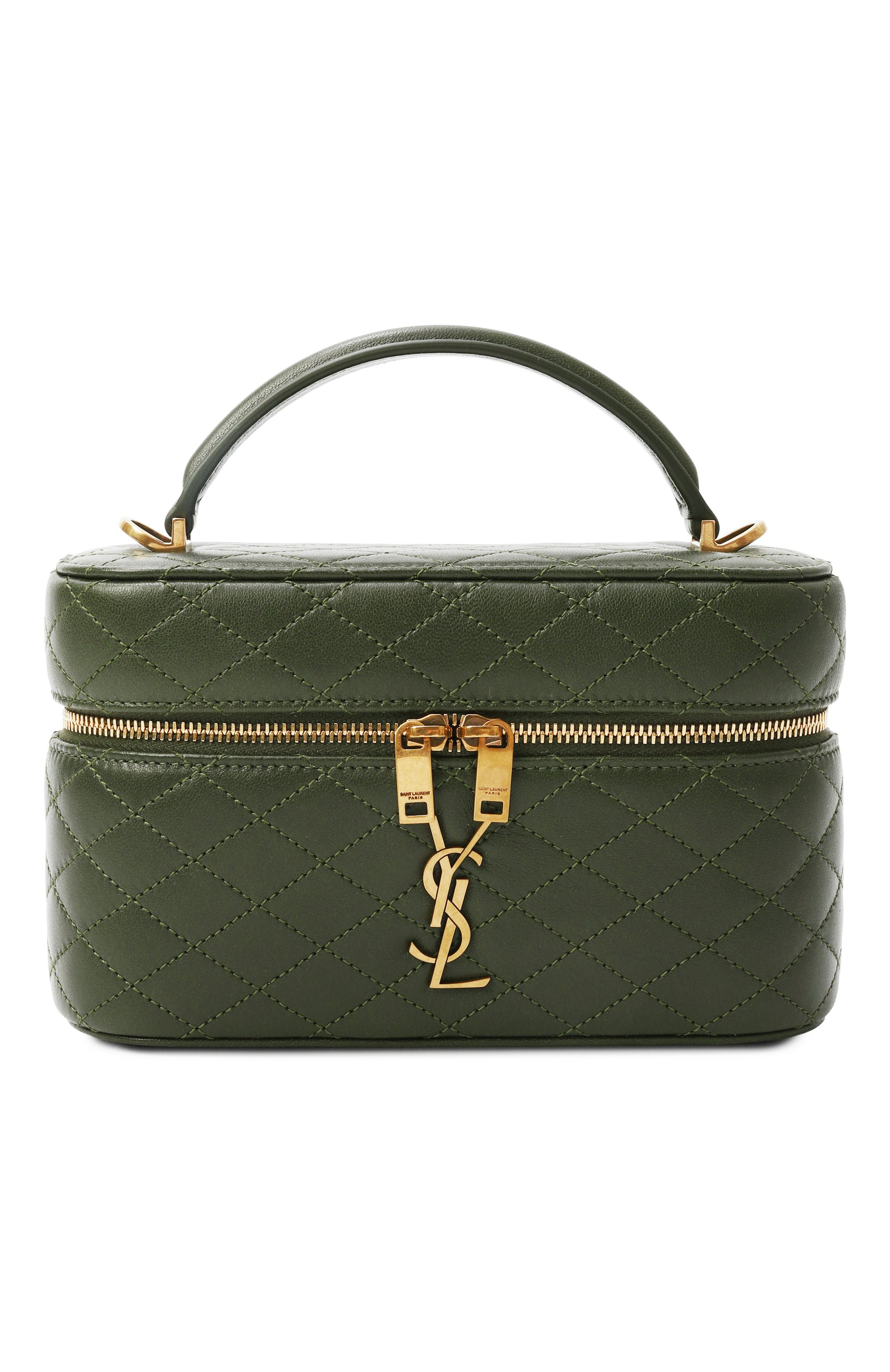 Сумка gaby SAINT LAURENT зеленого цвета по цене 285000 руб., арт. 766731/1EL07, фото 1 Сумка gaby SAINT LAURENT, арт. 766731/1EL07, фото 1