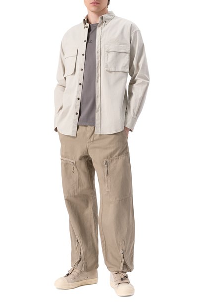 Брюки из хлопка и льна C.P. COMPANY, арт. 18CMPA104A006273G, фото 2