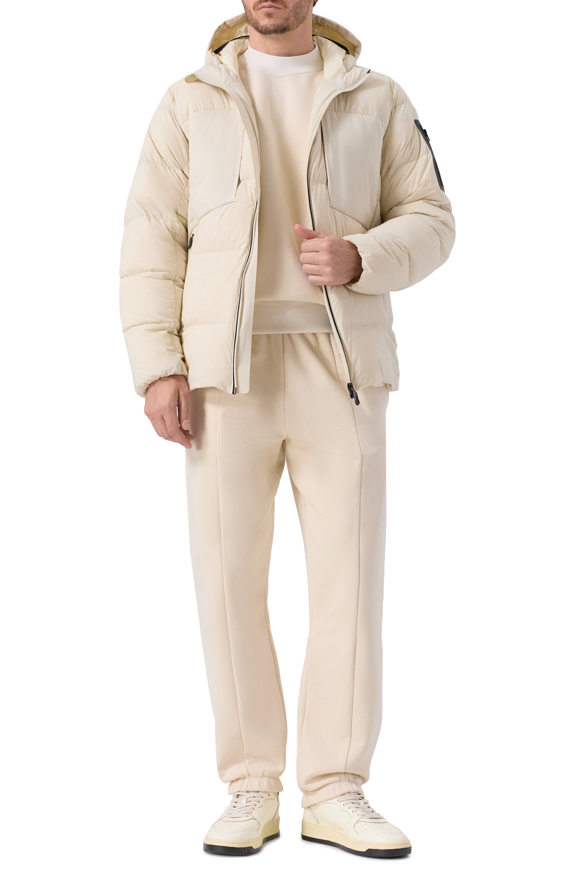 Пуховик BOSS GREEN кремового цвета по цене 69950 руб., арт. 50543963, фото 2 Пуховик BOSS GREEN, арт. 50543963, фото 2