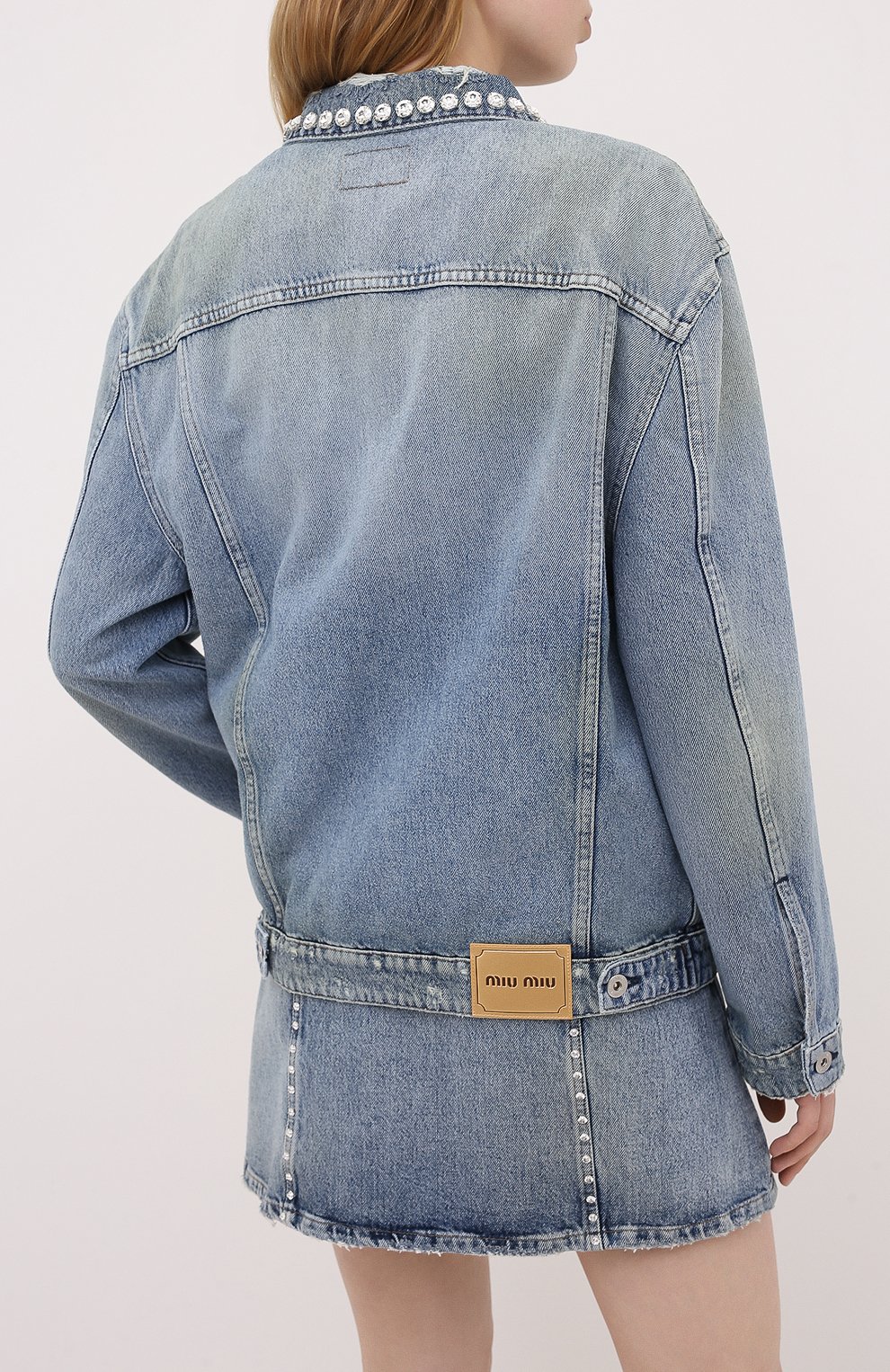 Джинсовая куртка MIU MIU, арт. GWB060-1S90-F0013, фото 4