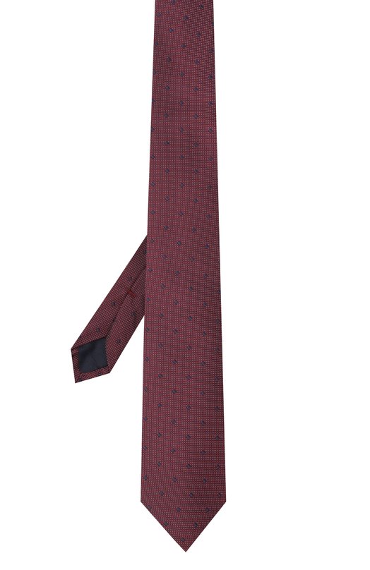 Шелковый галстук Corneliani 26U302-2620307 Бордовый  26U302-2620307 Фото 3
