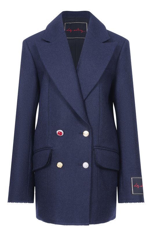 Шерстяной жакет Les Archives LA_445СО Синий LA_445СО