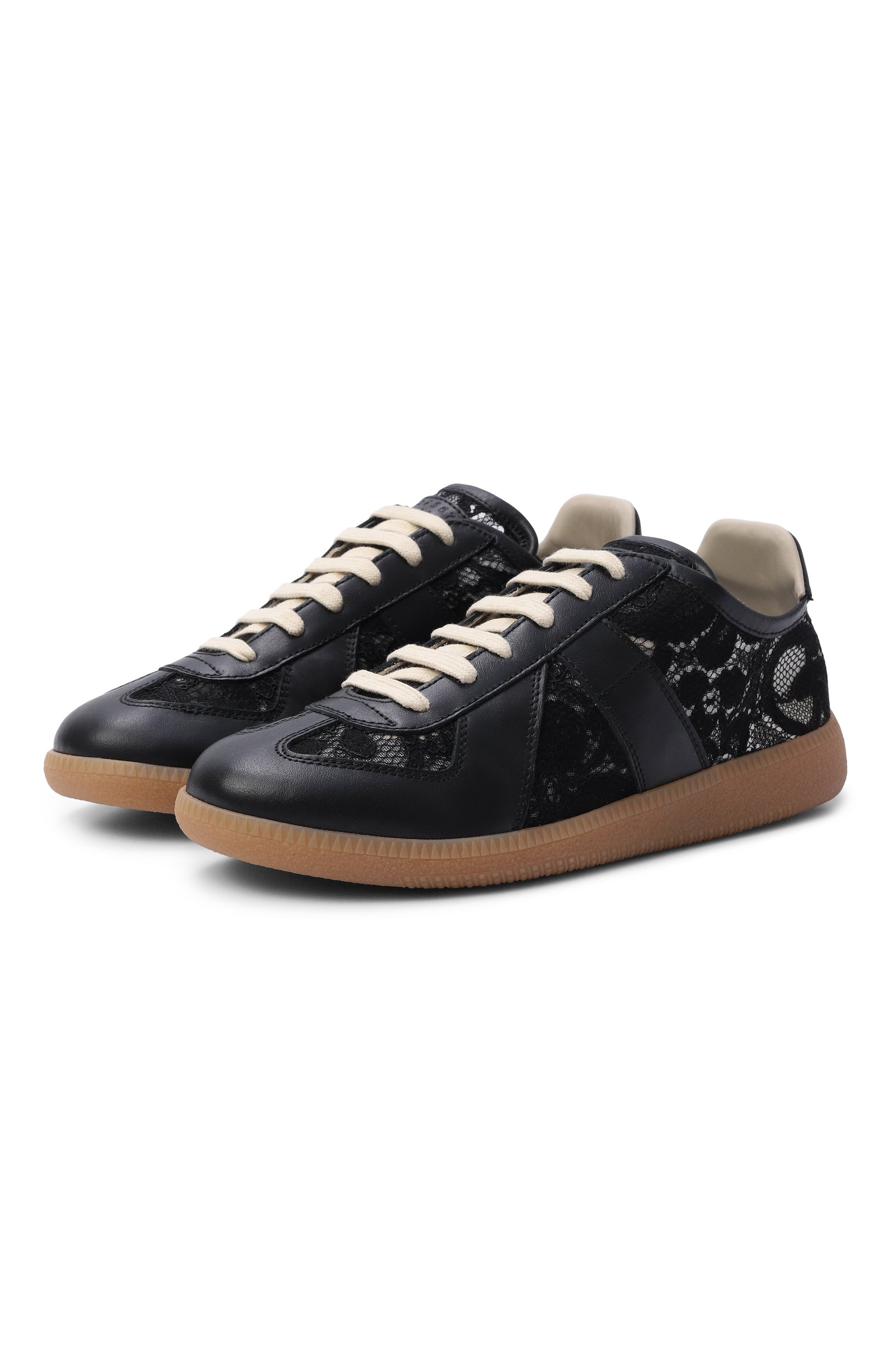 Текстильные кеды MAISON MARGIELA черного цвета по цене 107500 руб., арт. S58WS0303/P7791, фото 1 Текстильные кеды MAISON MARGIELA, арт. S58WS0303/P7791, фото 1
