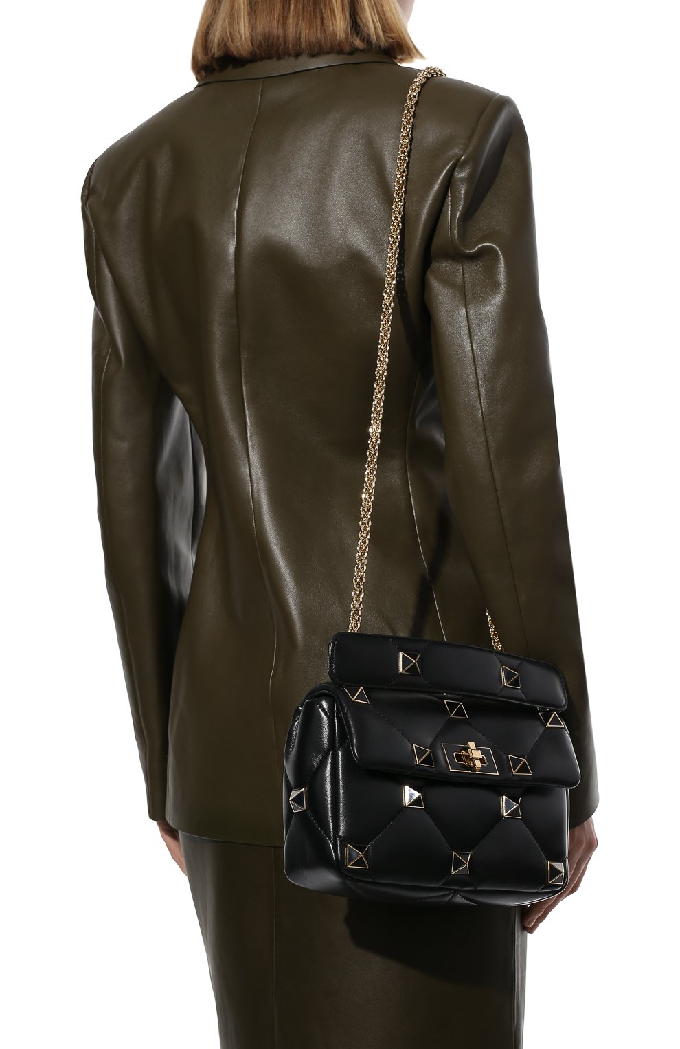 Сумка roman stud medium VALENTINO, арт. XW2B0I82/PTH, фото 6