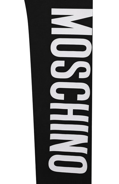 Хлопковые легинсы MOSCHINO черного цвета по цене 5685 руб., арт. H4P047/LBA00/4, фото 3 Хлопковые легинсы MOSCHINO, арт. H4P047/LBA00/4, фото 3