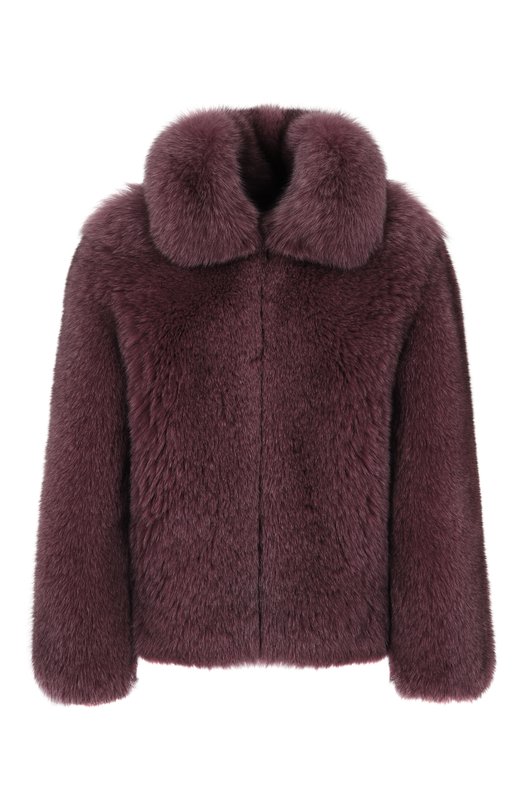Шуба из песца Русский мех 13.5 AI Фиолетовый 13.5 AI