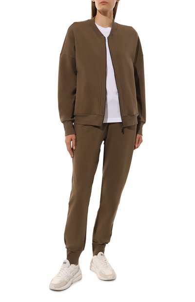 Хлопковый кардиган HANRO хаки цвета по цене 27500 руб., арт. 078757, фото 2 Хлопковый кардиган HANRO, арт. 078757, фото 2