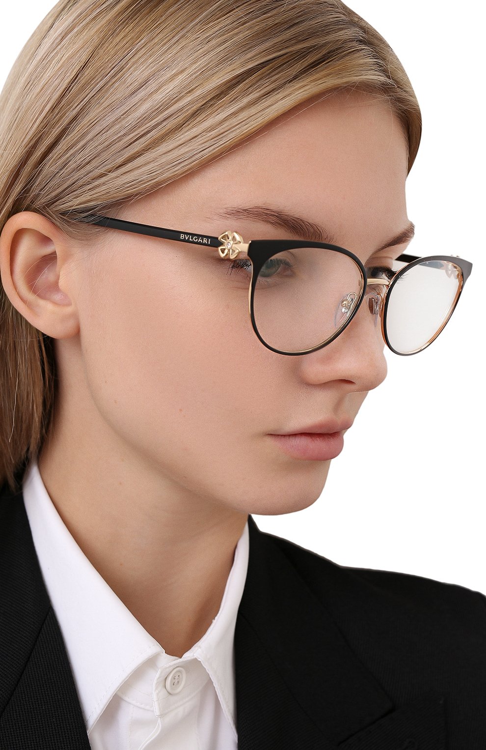 Оправа BVLGARI черного цвета по цене 29600 руб., арт. 2219B-2033, фото 2 Оправа BVLGARI, арт. 2219B-2033, фото 2