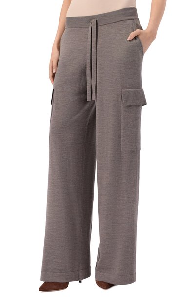 Брюки-карго из шерсти и кашемира P.A.R.O.S.H., арт. LIME25-D570608, фото 3