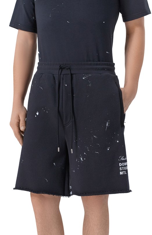 Хлопковые шорты DOMREBEL M STAFF/SWEATSH0RTS Чёрный  M STAFF/SWEATSH0RTS Фото 3