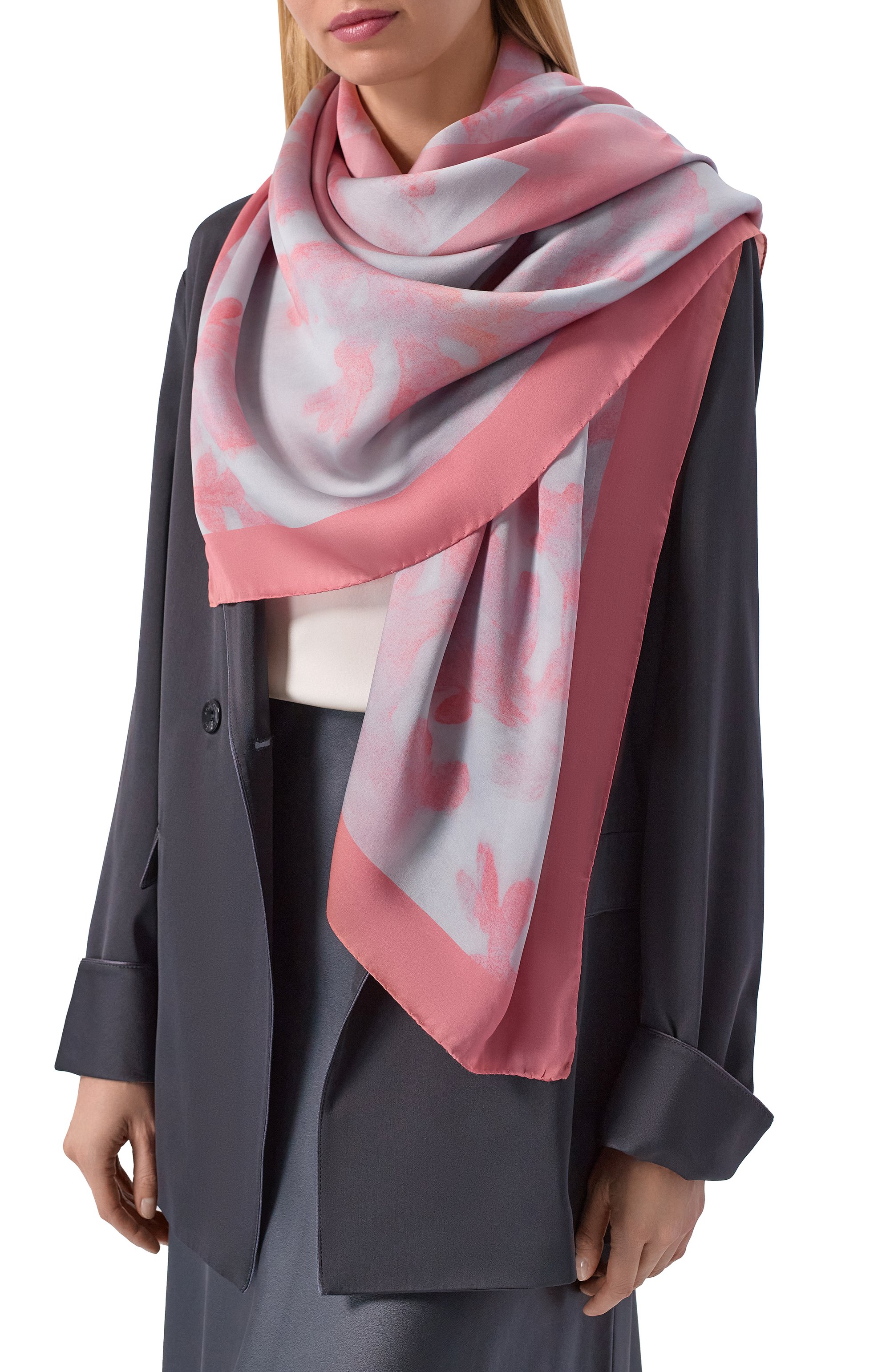 Шелковая шаль GIORGIO ARMANI, арт. GW003336/TE21037, фото 2