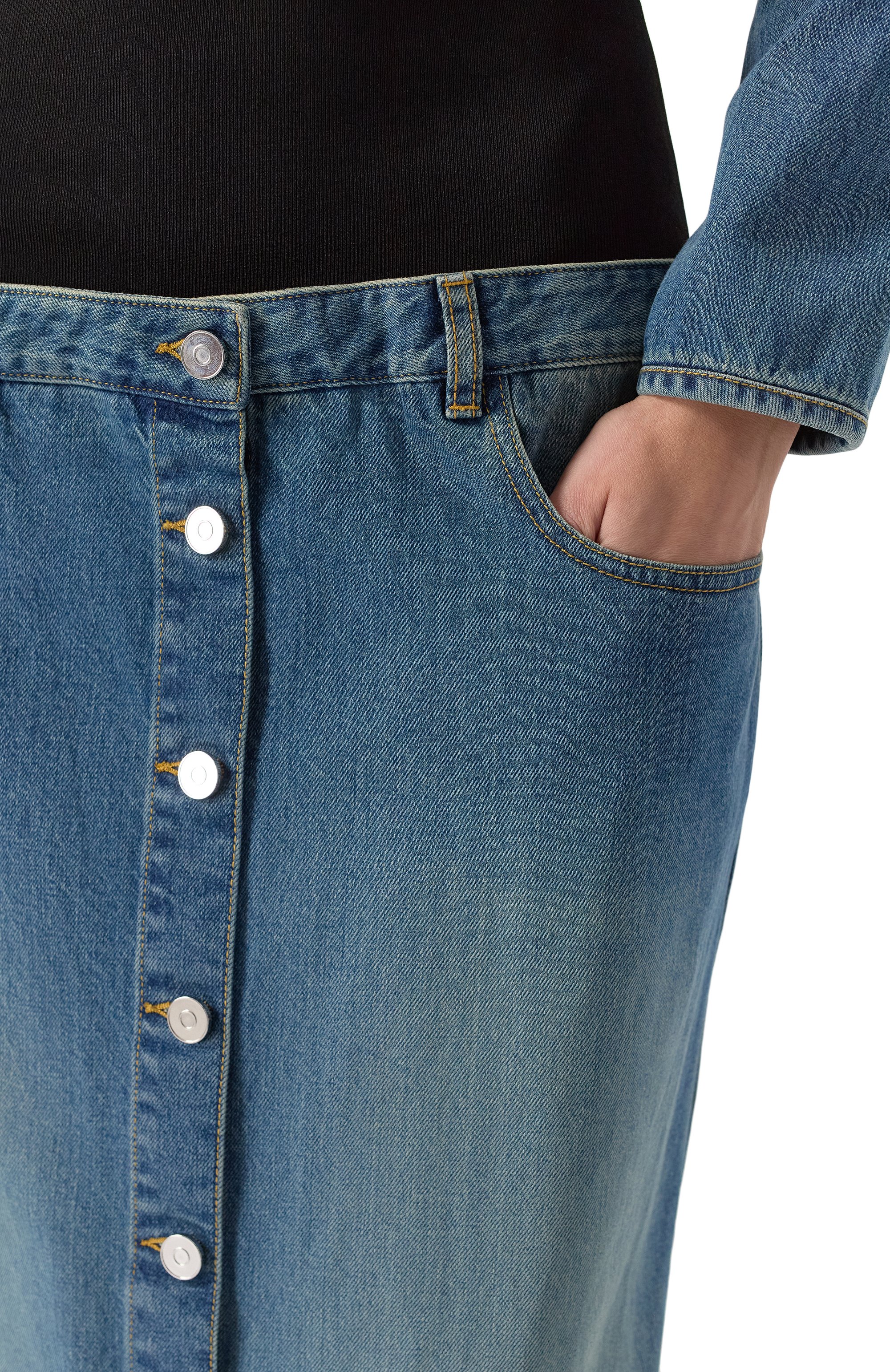 Джинсовая юбка ALAIA, арт. AA9J0601T536A, фото 5