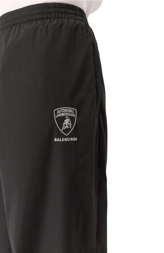 Брюки Balenciaga x Automobili Lamborghini Balenciaga 839263/TR031 Чёрный  839263/TR031 Фото 5