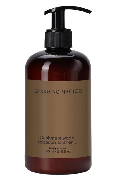 Женского крем для тела cashmere wood, tobacco, leather… (500ml) GIARDINO MAGICO, арт. 4660222281524