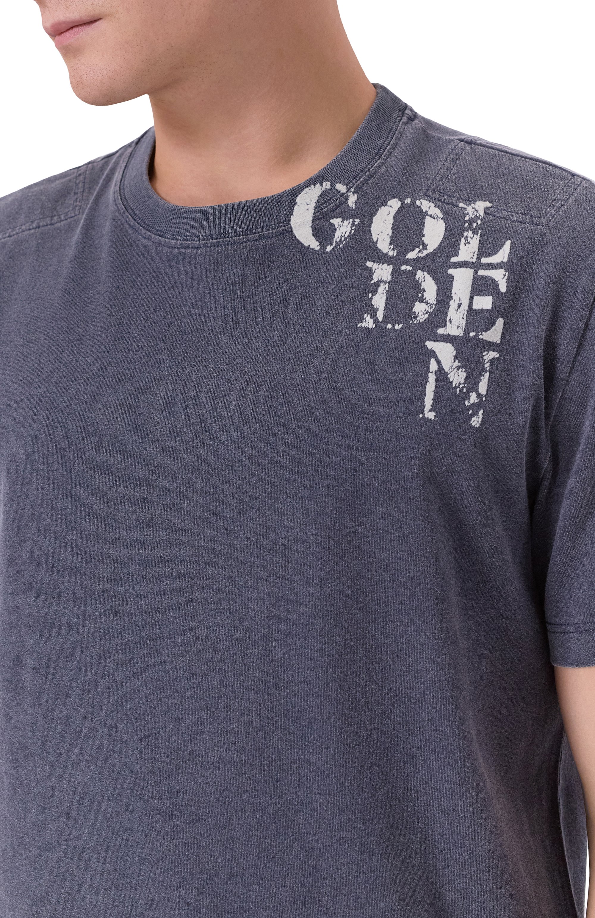 Хлопковая футболка GOLDEN GOOSE DELUXE BRAND, арт. GMP01220.P002136, фото 5