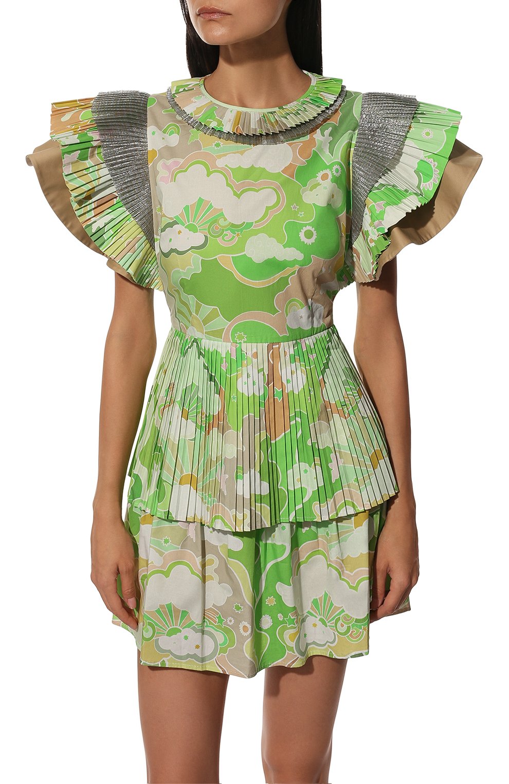 Хлопковое платье CELIAB, арт. RS22-CB-D16-B GREEN, фото 3