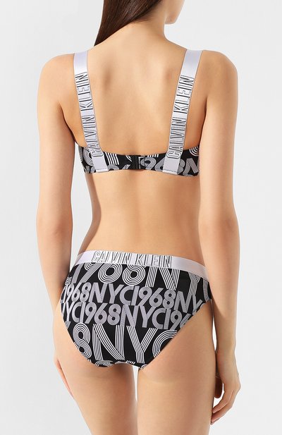 Бра-топ CALVIN KLEIN черно-белого цвета по цене 6145 руб., арт. KW0KW00817, фото 3 Бра-топ CALVIN KLEIN, арт. KW0KW00817, фото 3