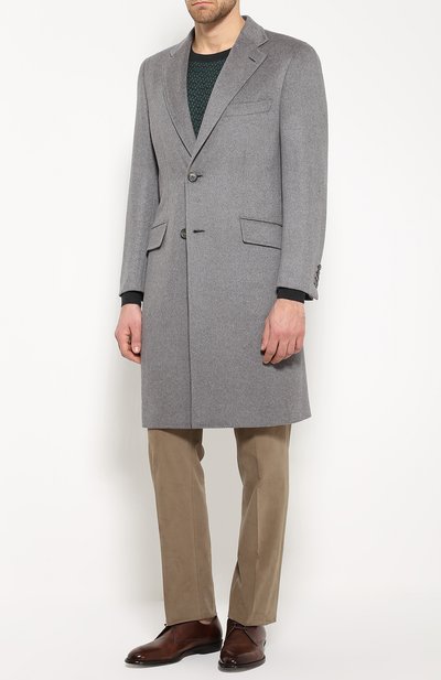 Однобортное пальто из смеси шерсти и кашемира BRIONI, арт. R0F1/P6359, фото 3