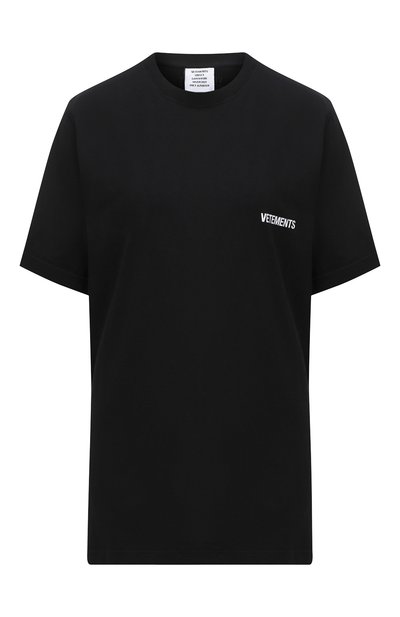 Женская хлопковая футболка VETEMENTS, арт. UAH21TR501 1600/W