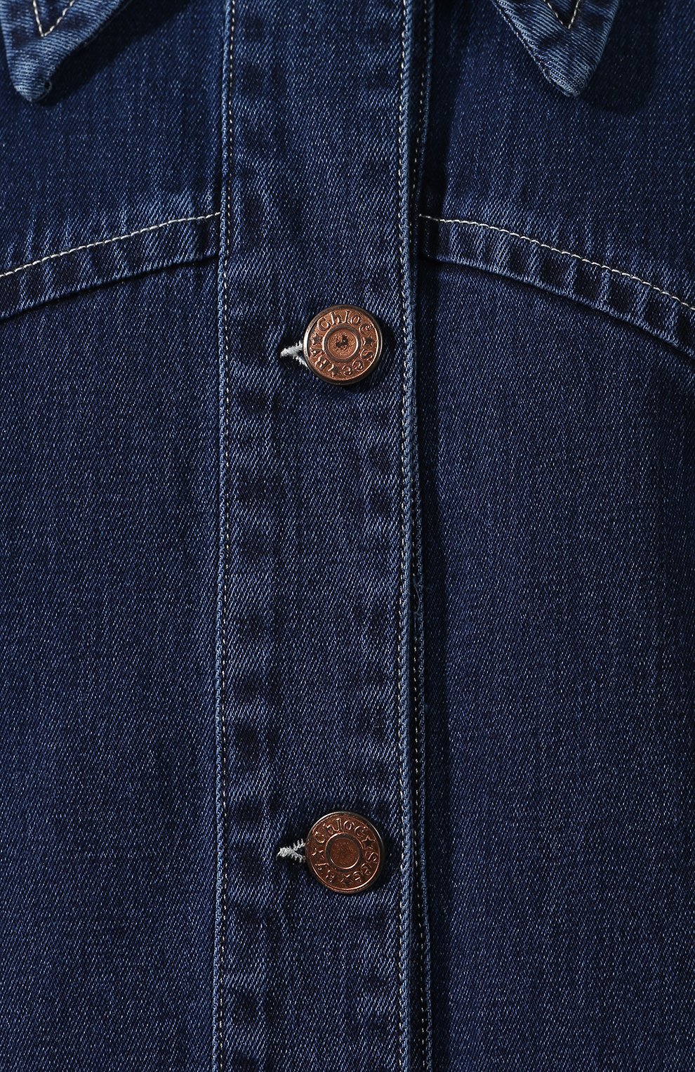 Джинсовая рубашка SEE BY CHLOÉ синего цвета по цене 33900 руб., арт. CHS19WDV01150, фото 5 Джинсовая рубашка SEE BY CHLOÉ, арт. CHS19WDV01150, фото 5