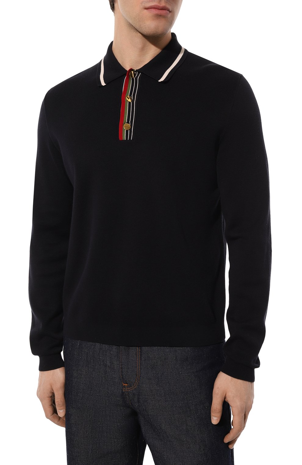 Хлопковое поло GUCCI, арт. 626271 XKBFV, фото 3