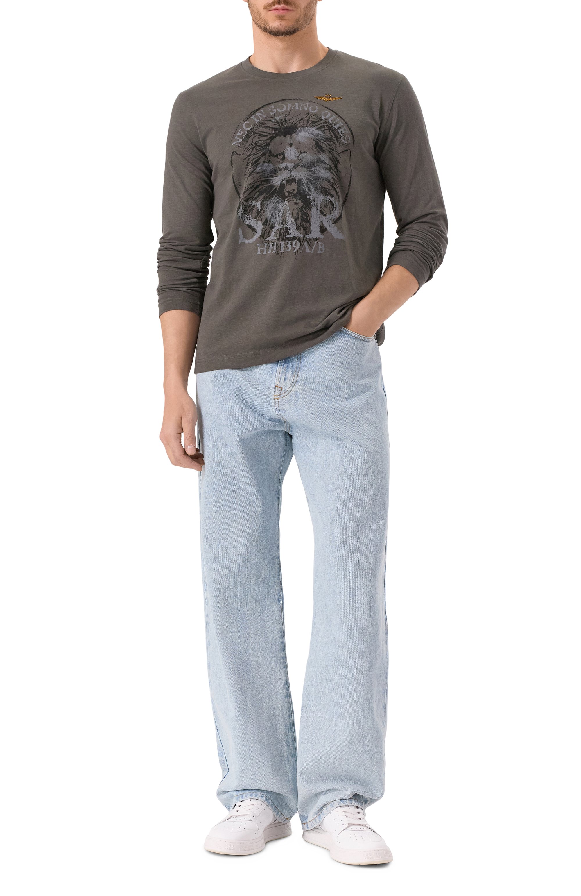 Хлопковый лонгслив AERONAUTICA MILITARE, арт. TS2485UJ00708, фото 2