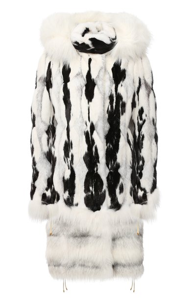 Женская шуба из норки и лисы TOM FORD, арт. CPF190/T80245