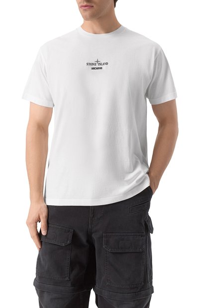 Хлопковая футболка STONE ISLAND, арт. 80152NS91, ф ото 3