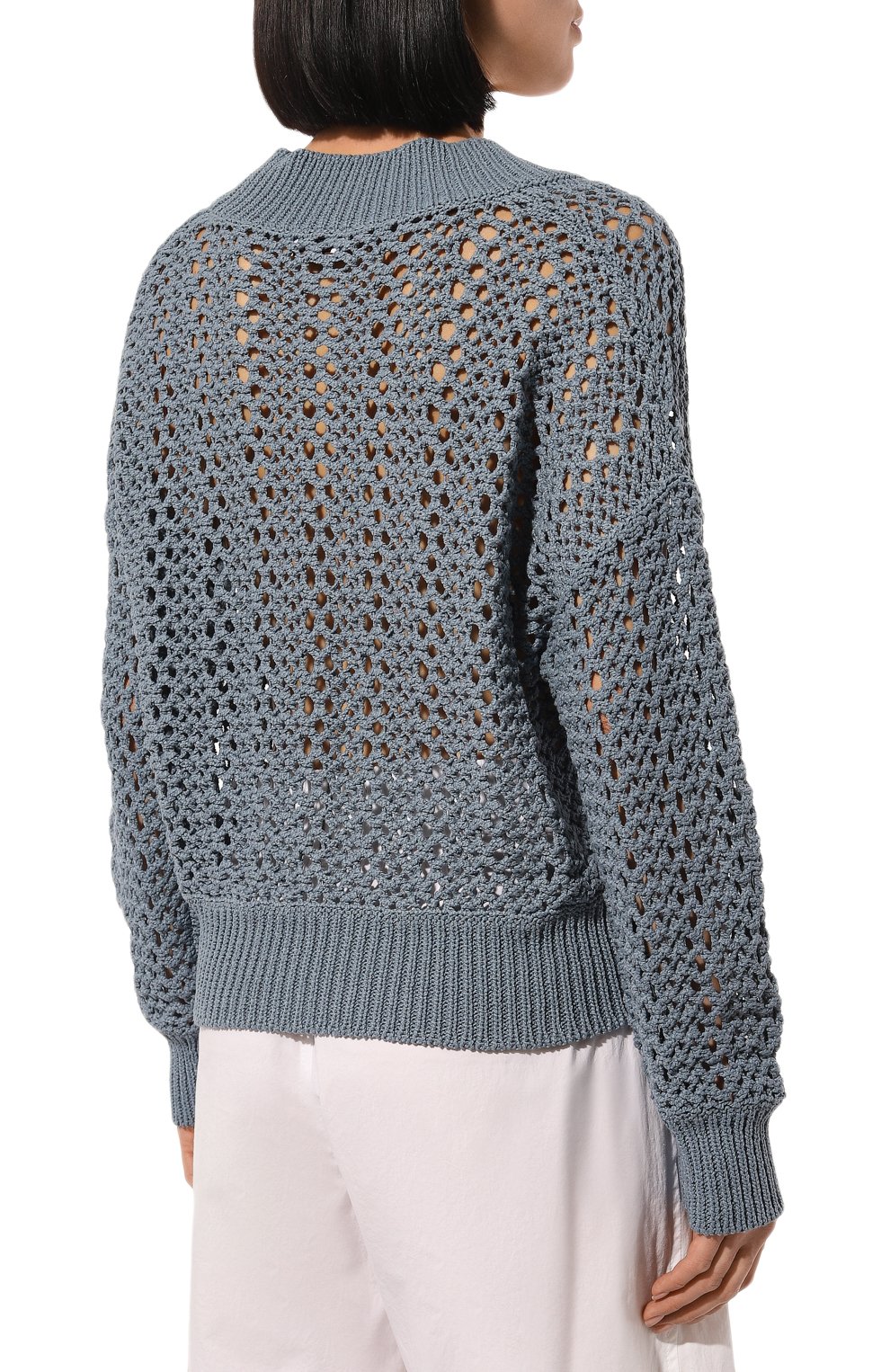 Хлопковый пуловер BRUNELLO CUCINELLI, арт. MJ0343602P, фото 4