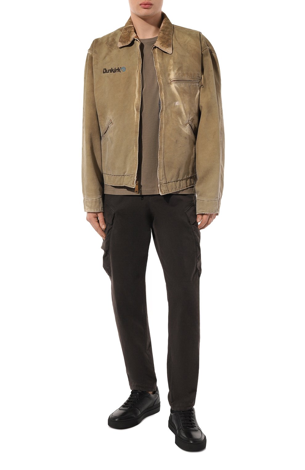 Хлопковые брюки-карго TRANSIT, арт. CFUTRVA103, фото 2