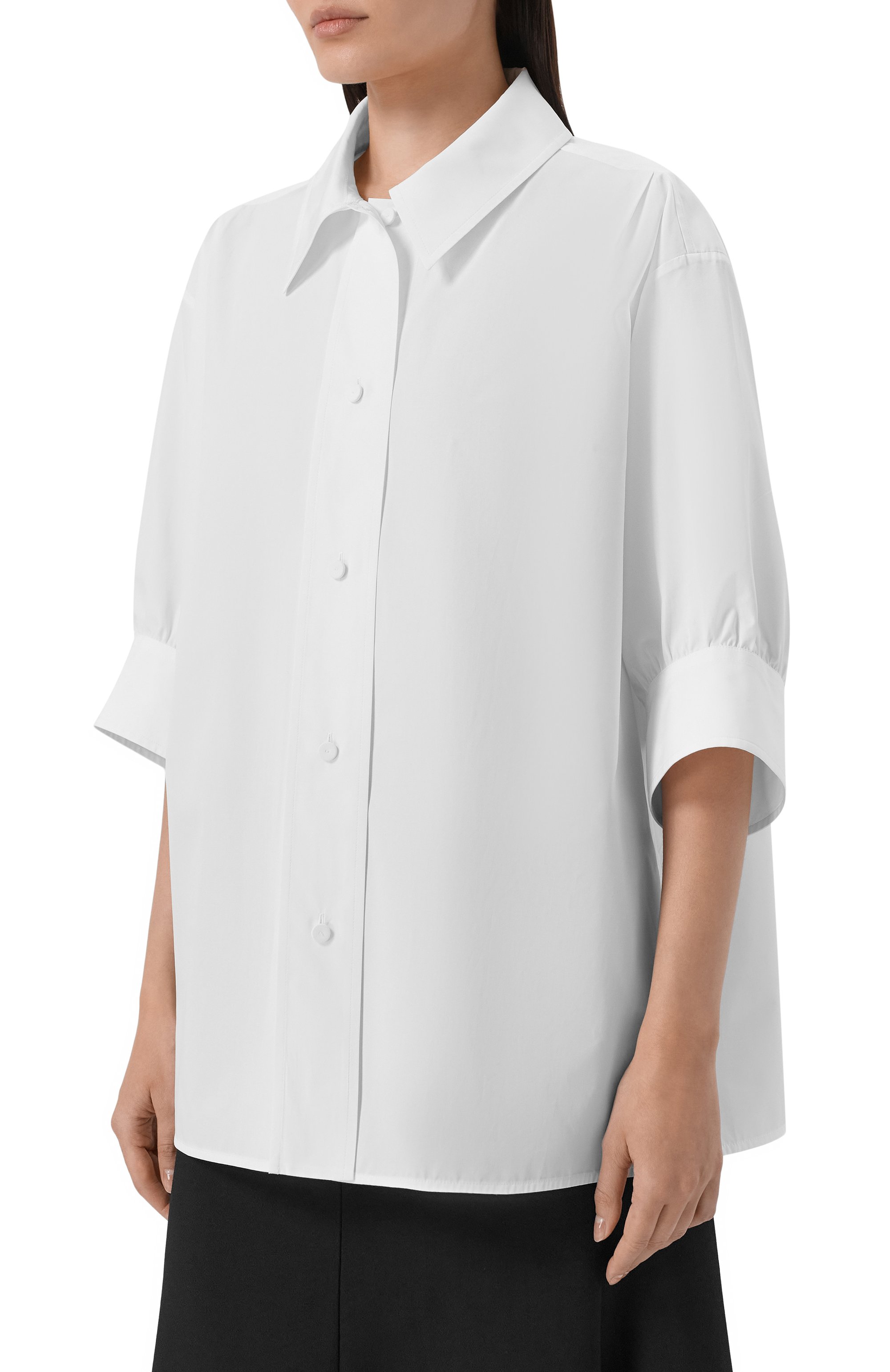 Хлопковая рубашка JIL SANDER, арт. J02DL0241/J45001, фото 3