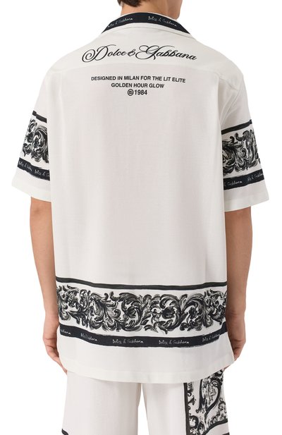 Хлопковая рубашка DOLCE & GABBANA, арт. G5JH9T/II7HN, фото 4