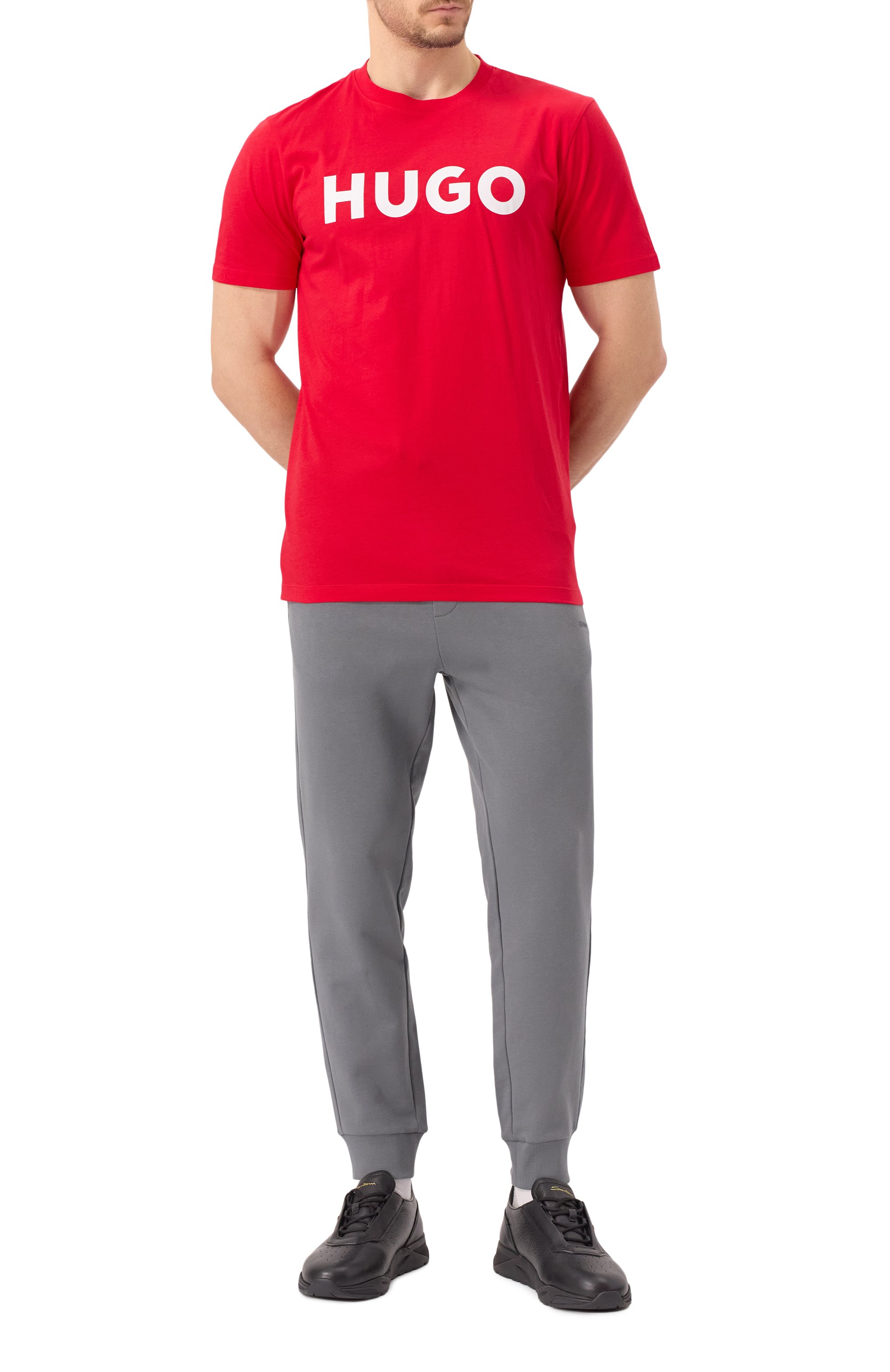 Хлопковые джоггеры HUGO, арт. 50489617, фото 2