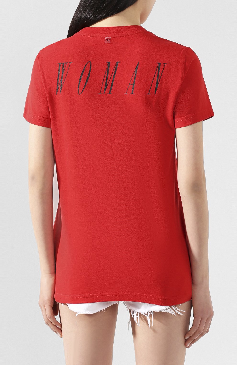 Хлопковая футболка OFF-WHITE красного цвета по цене 18900 руб., арт. 0WAA049S20JER0092510, фото 4 Хлопковая футболка OFF-WHITE, арт. 0WAA049S20JER0092510, фото 4