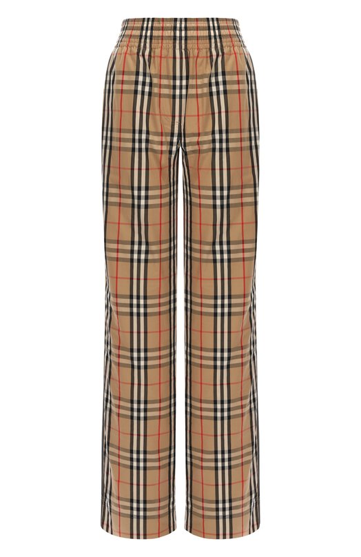 Хлопковые брюки Burberry 8111874 Бежевый 8111874