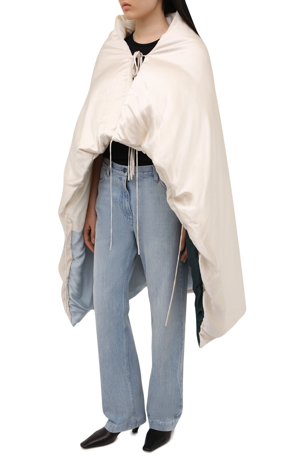 Пуховая накидка JIL SANDER, арт. JSPS590696-WS380800, фото 3