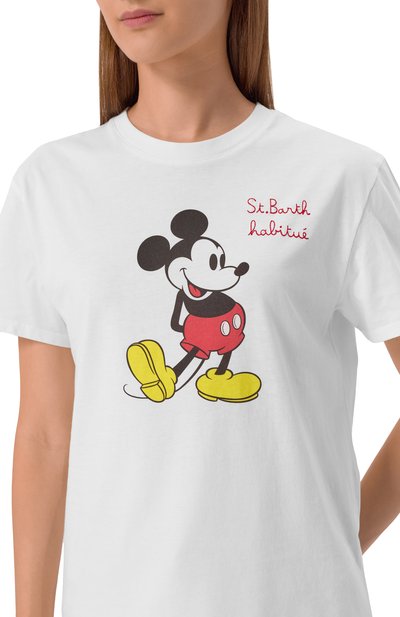 Хлопковая футболка mc2 saint barth x disney MC2 SAINT BARTH, арт. STBW EMILIE/05102H, фото 5