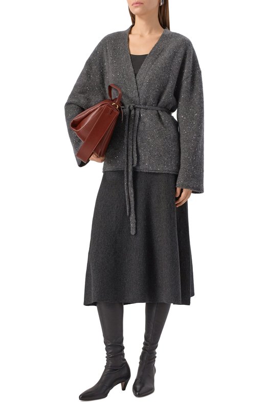 Кардиган из кашемира и хлопка Addicted AD2517 Серый  AD2517 Фото 2