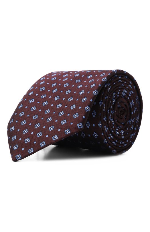 Шелковый галстук Canali 18/HJ04416 Бордовый 18/HJ04416