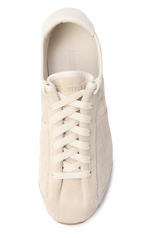 Замшевые кроссовки Les Tennis Jacquemus 25HF0W00175/AC07A10 Бежевый  25HF0W00175/AC07A10 Фото 6