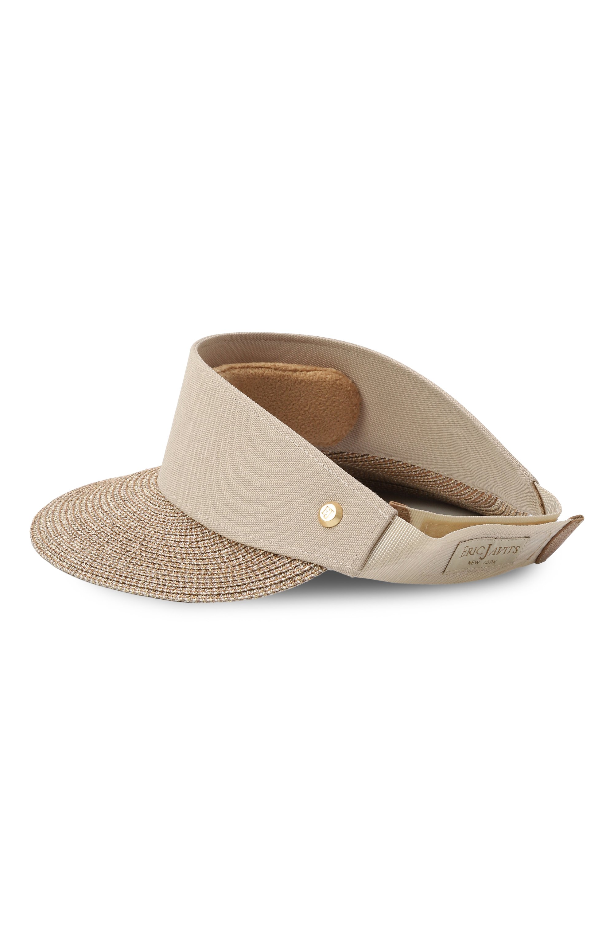 Козырек champ ERIC JAVITS бежевого цвета по цене 29650 руб., арт. 13101/G0LD/SAND, фото 3 Козырек champ ERIC JAVITS, арт. 13101/G0LD/SAND, фото 3