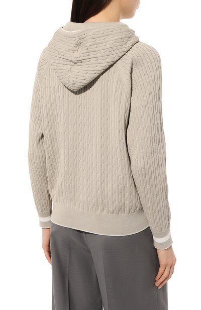 Хлопковый кардиган ELEVENTY светло-зеленого цвета по цене 69950 руб., арт. G81MAGG20 MAG0G043, фото 4 Хлопковый кардиган ELEVENTY, арт. G81MAGG20 MAG0G043, фото 4