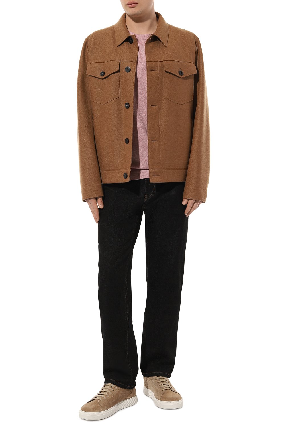 Футболка изо льна и хлопка BRUNELLO CUCINELLI, арт. MW8351308, фото 2