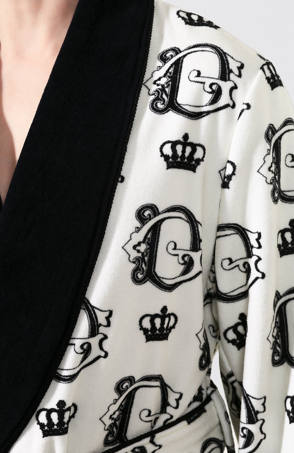 Хлопковый халат DOLCE & GABBANA, арт. G018DT/HS7BA, фото 5