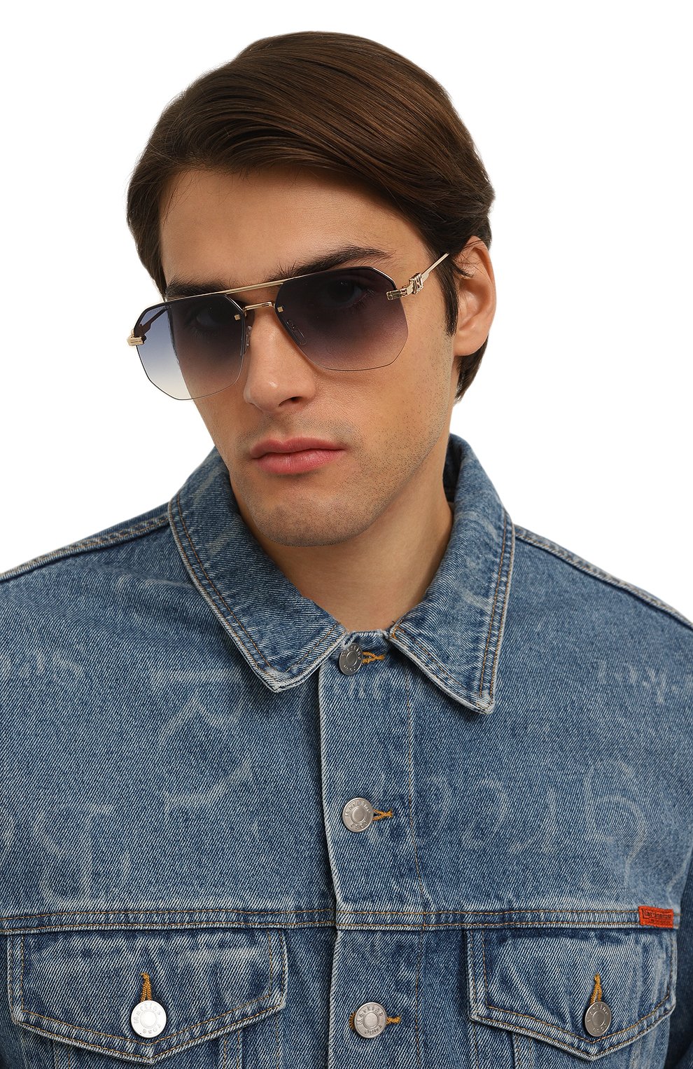 Солнцезащитные очки DSQUARED2 синего цвета по цене 34700 руб., арт. D20103 LKS, фото 3 Солнцезащитные очки DSQUARED2, арт. D20103 LKS, фото 3