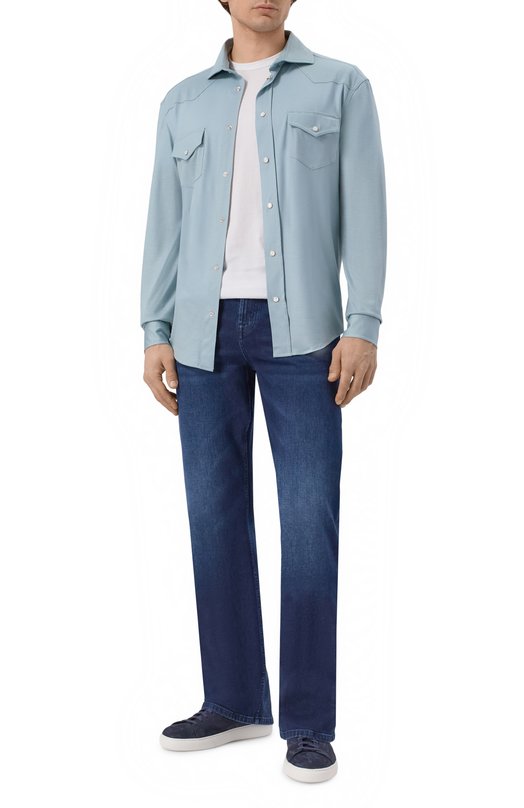 Джинсы Brett 7 For All Mankind 7T4E0C83-1XU Синий  7T4E0C83-1XU Фото 2