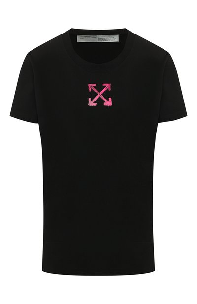 Женская хлопковая футболка OFF-WHITE, арт. 0WAA049R20B071001028